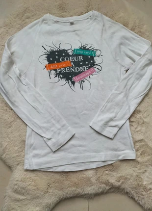 Magnifique tee-shirt manches longues taille 34 sans marque, estado: Muito bom, tamanho: XS / 34 / 6, €5.00, €5.95 inclui Proteção do Comprador