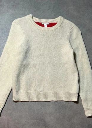 Pull COS crème / rouge en laine taille XS/34, marke: COS, zustand: Sehr gut, größe: XS / 34 / 6, 60,00 €, 63,70 € inklusive Vinted-Käuferschutz