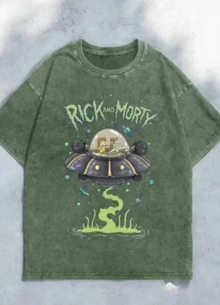 T-shirt Rick & Morty vert vintage 👽🚀, marque: Vintage Dressing, état: Très bon état, taille: M, 27,99 €, 30,09 € Protection acheteurs incluse
