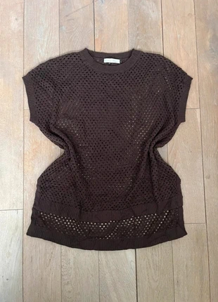 Brown Croshet Shirt Y2K Cool, marque: Vintage Dressing, état: Très bon état, taille: XL / 42 / 14, 3,00 €, 3,85 € Protection acheteurs incluse