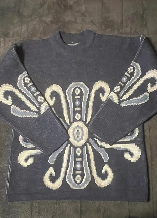 Pull bleu vintage en maille 80s - Austral kok - Taille XL, merk: Austral, staat: Heel goed, maat: XL, € 17,50, € 19,08 inclusief Kopersbescherming Pro