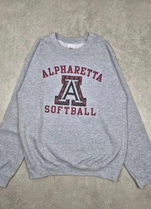 Sweat universitaire Alpharetta homme gris - Col rond - Taille S, marque: Gildan, état: Bon état, taille: S, 5,00 €, 5,95 € Protection acheteurs incluse