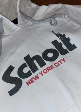 Sweat à capuche blanc schott taille S, merk: Schott, staat: Heel goed, maat: S, € 24,99, € 26,94 inclusief Kopersbescherming
