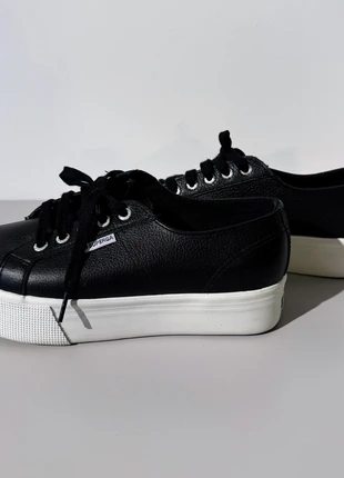 Superga Platform Black White Sneakers Leather, brand: Superga, condizioni: Ottime, taglia: 38, €60.00, €63.70 include la Protezione acquisti