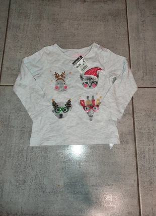 Haut manches longues pour Noël 18 mois, marca: In Extenso, estado: Novo com etiquetas, tamanho: 12-18 meses / 80 cm, €3.00, €3.85 inclui Proteção do Comprador