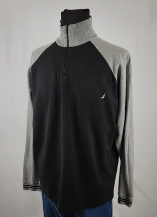 Nautica haut zippé XL homme noir gris col montant sweatshirt casual logo voile, marque: Nautica, état: Très bon état, taille: XL, 12,00 €, 13,30 € Protection acheteurs incluse