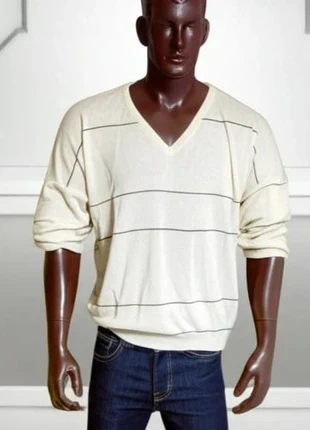 Jersey de rayas con cuello pico y mangas largas Talla Xxl, merk: Linea, staat: Heel goed, maat: XXL, € 10,00, € 11,20 inclusief Kopersbescherming