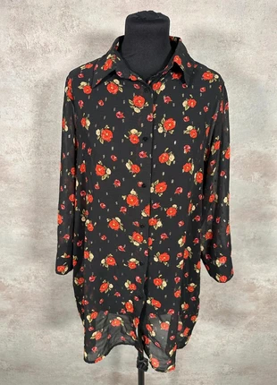 Robe Goa noir fluide fleuri rouge verte taille M, brand: Goa, condition: Very good, size: M / 38 / 10, €14.00, €15.40 includes Buyer Protection Pro