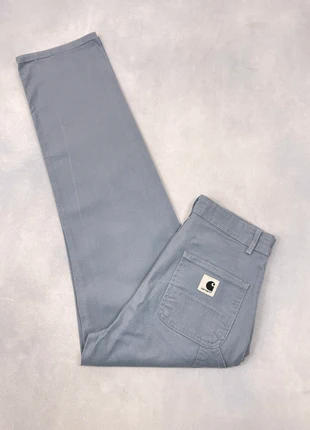 Jean Carhartt wip Gris Bleu W’ Pierce Pant 100% coton Jean Droit Knee - Taille XS w25 #1469, brand: Carhartt, condizioni: Ottime, taglia: XS / IT 38 / EU 34, €49.00, €52.15 include la Protezione acquisti Pro