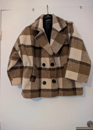 Caban motif carreau marron, marque: Made In Italy, état: Très bon état, taille: S / 36 / 8, 10,00 €, 11,20 € Protection acheteurs incluse