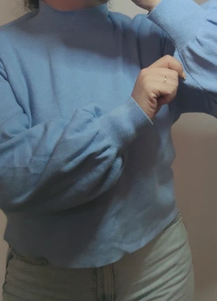 Pull bleu ciel bershka, marke: Bershka, zustand: Sehr gut, größe: M / 38 / 10, 5,00 €, 5,95 € inklusive Vinted-Käuferschutz