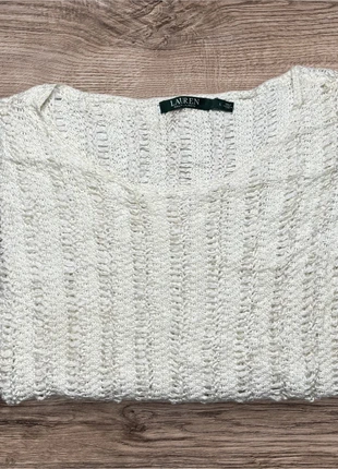 Top crochet blanc Lauren Ralph Lauren femme L – chic, marca: Ralph Lauren, estado: Muy bueno, tamaño: L / 40 / 12, 22,00 €, 23,80 € Protección al comprador incluida