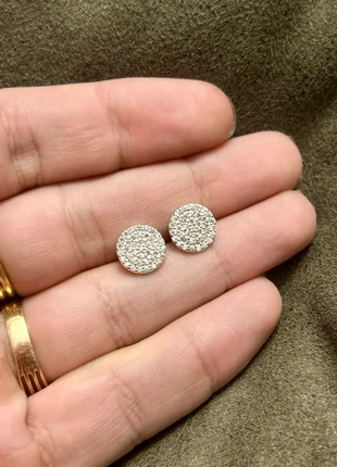 Boucles d’oreilles en argent massif et zircons, marque: Argent, état: Très bon état, 14,50 €, 15,93 € Protection acheteurs (Pro) incluse