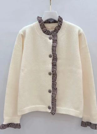 Cardigan élégant à volants, marke: Boutique Parisienne, zustand: Sehr gut, größe: M / 38 / 10, 35,00 €, 37,45 € beinhaltet Vinted-Käuferschutz Pro