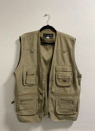 Khaki Multi-Pocket Utility Vest – Size XL, brand: JINTAO, condition: Very good, size: XL, £12.00, £13.30 includes Buyer Protection