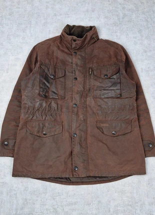 Wax Jacket Barbour Sapper Veste Cargo de Travail en Coton Ciré Toile Huilé Marron Taille L, marca: Barbour, estado: Muy bueno, tamaño: L, 139,90 €, 147,60 € Protección al comprador Pro incluida