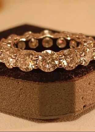 Bague Alliance Moissanite Certifiée 7 Carats, marque: Diamant, état: Neuf avec étiquette, taille: 17,3 mm, 200,00 €, 210,70 € Protection acheteurs (Pro) incluse