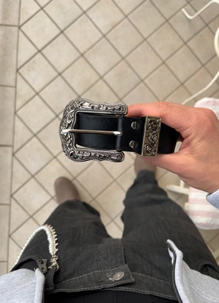 Y2K Gothic Belt Chrome Hearts BB Simon Gothic Streetwear Sag Belt Oversize Buckle, brand: y2k, condizioni: Ottime, taglia: 110 cm, €14.95, €16.40 include la Protezione acquisti
