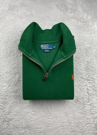 Pull Half Zip Col camionneur/zippé 1/4 zip Polo Ralph Lauren Vert logo brodé Orange Taille XL Homme, brand: Polo Ralph Lauren, condition: Very good, size: XL, €49.90, €53.10 includes Buyer Protection Pro