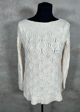 Pull Maille Torsadée Cable Knit Vintage Ann Taylor crème laine ample taille M, brand: Vintage Dressing, condition: Very good, size: M / 38 / 10, €15.00, €16.45 includes Buyer Protection Pro