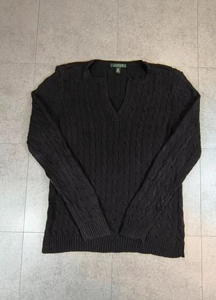 Pull Lauren Ralph Lauren – Femme XL – Noir – Maille torsadée #153, brand: Ralph Lauren, condition: Very good, size: XL / 42 / 14, €20.90, €22.65 includes Buyer Protection
