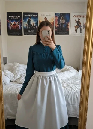 Robe Victorienne Bleue & Tablier Blanc – Vintage / Classique / Cottagecore / Élégante / Historique, brand: Lunevia, condition: Very good, size: M / 38 / 10, €59.90, €63.60 includes Buyer Protection Pro