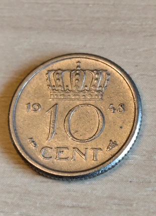 Monnaie, Pays-Bas, 10 Cents, 1948, état: Très bon état, 6,00 €, 7,00 € Protection acheteurs incluse