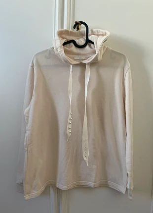 Felpa leggera con cappuccio – color panna, marca: yamamay, estado: Novo sem etiquetas, tamanho: S / 36 / 8, €9.00, €10.15 inclui Proteção do Comprador