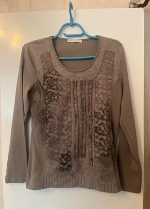 Manche longue beigemarron Armand Thierry, brand: Armand Thierry, condition: Very good, size: M / 38 / 10, €8.00, €9.10 includes Buyer Protection