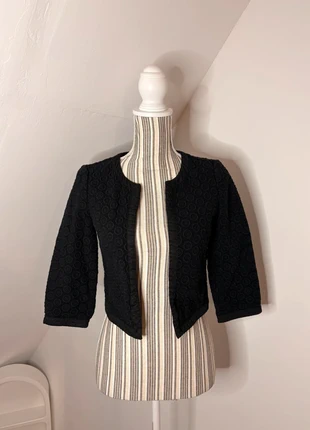 Veste courte noire texturée – Promod – Taille S, marca: Promod, estado: Muy bueno, tamaño: S / 36 / 8, 8,00 €, 9,10 € Protección al comprador incluida