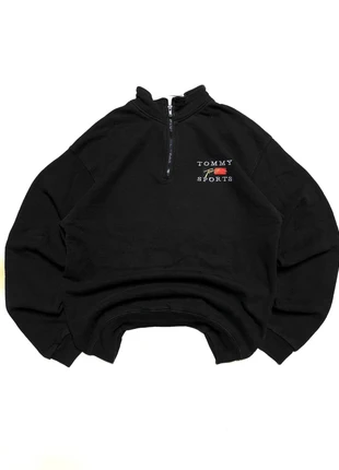 💫 vintage 90’s Tommy Hilfiger bootleg embroidered spellout trendy quarter zip up sweater 💫(TB146), merk: Tommy Hilfiger, staat: Heel goed, maat: XL, € 29,99, € 32,19 inclusief Kopersbescherming Pro