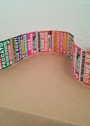 150 Adesivi Ironici Parcheggio, état: Neuf avec étiquette, 3,00 €, 3,85 € Protection acheteurs incluse