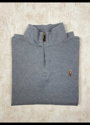 Pull Half Zip 1/4 Zip Col Camionneur Ralph Lauren Gris Logo Brodé Premium Taille L, marque: Ralph Lauren, état: Neuf sans étiquette, taille: L, 50,00 €, 53,20 € Protection acheteurs incluse
