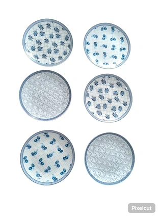 Lot 6 assiettes dessert Royal Boch Belgique bleu blanc, marque: Royal Boch, état: Neuf sans étiquette, 40,00 €, 42,70 € Protection acheteurs incluse