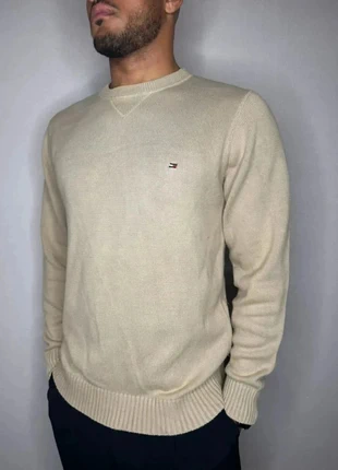 Pull, Tommy Hilfiger, Beige Logo Brodé, Taille M Hommes, brand: Tommy Hilfiger, condition: Very good, size: M, €38.00, €40.60 includes Buyer Protection