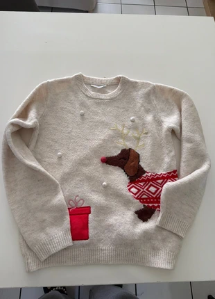 Pull Noël, marque: Primark, état: Très bon état, taille: 12 ans / 152 cm, 2,00 €, 2,80 € Protection acheteurs incluse