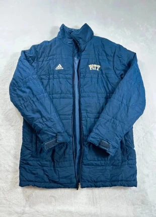 Manteau parka vintage sport football Adidas Pitt - Taille S Homme -Bleu marine logo blanc, brand: adidas, condition: Good, size: S, €5.00, €5.95 includes Buyer Protection