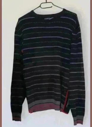 Pull léger Kaporal XL noir à rayures Homme très bon état, marke: Kaporal, zustand: Sehr gut, größe: XL, 3,92 €, 4,82 € inklusive Vinted-Käuferschutz