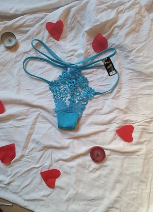 String brodé bleu, brand: philis, condition: New without tags, size: M / 38 / 10, €7.00, €8.05 includes Buyer Protection