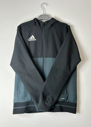 Veste coupe-vent Adidas Noir & Gris (13/14 ans), marque: adidas, état: Neuf sans étiquette, taille: 14 ans / 164 cm, 15,00 €, 16,45 € Protection acheteurs incluse