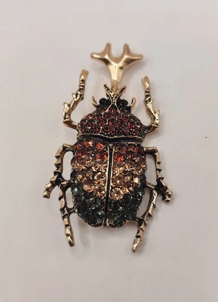 Broche scarabée rétro mystique strass, marque: Strass, état: Très bon état, 8,00 €, 9,10 € Protection acheteurs incluse