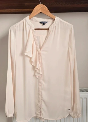 🦢Tommy Hilfiger Size 8 Cream Ruffle Blouse - Chic & Elegant!, brand: Tommy Hilfiger, condition: Very good, size: S / 36 / 8, €25.00, €26.95 includes Buyer Protection