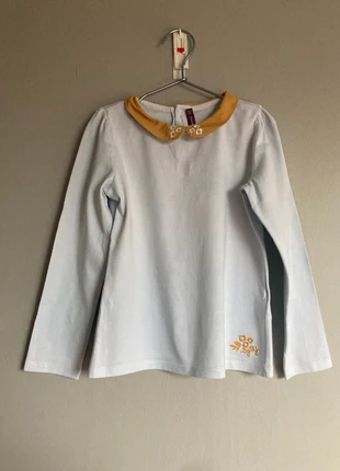 Haut Manches Longues Fille Sergent Major 7 Ans 122 cm Col Jaune Brodé, marque: Sergent Major, état: Bon état, taille: 7 ans / 122 cm, 2,00 €, 2,80 € Protection acheteurs incluse