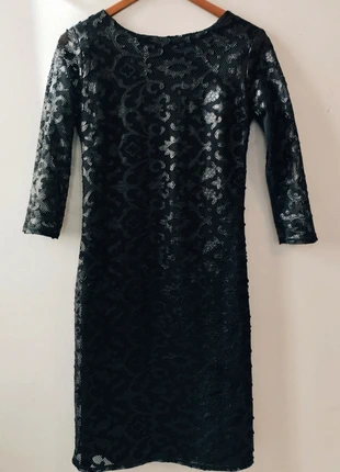 Vestido Fiesta Negro de Elisa Cortés – Elegant Black Lace Party Dress•Xmas & New Year•Talla 40, marque: Elisa Cortes, état: Très bon état, taille: M / 38 / 10, 35,00 €, 37,45 € Protection acheteurs incluse