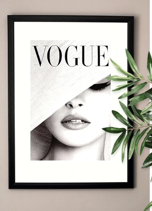 Affiche encadrée Vogue Noir & Blanc - Tendance, marke: Vogue, zustand: Neu, mit Etikett, 10,00 €, 11,20 € inklusive Vinted-Käuferschutz