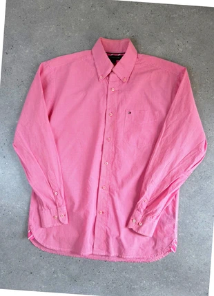 Chemise a carreaux a manches longues Tommy Hilfiger S Homme Rose blanc logo brodé, marque: Tommy Hilfiger, état: Très bon état, taille: S, 13,00 €, 14,35 € Protection acheteurs incluse