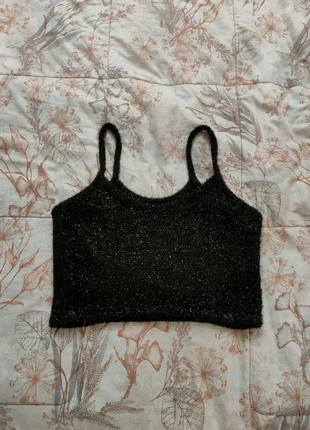 Crop top nero glitterato da sera vintage anni 2000 y2k M donna, brand: Vintage Dressing, condizioni: Ottime, taglia: M / IT 42 / EU 38, €25.00, €26.95 include la Protezione acquisti