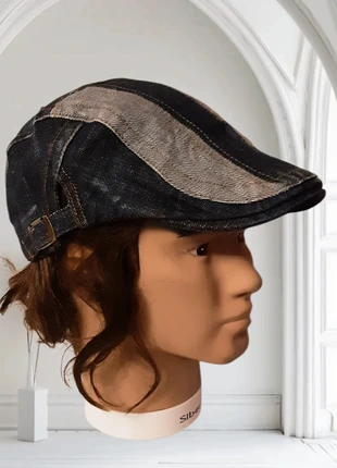 Berret style jeans à rayures bleu foncé et bleu clair 100% coton pour homme jamais porté, état: Très bon état, taille: Taille unique, 12,90 €, 14,25 € Protection acheteurs incluse