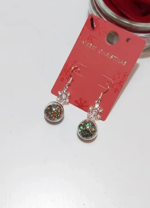 Merry Christmas Christmas Globe Drop Earrings - Festive Gift, brand: Festival, condition: Very good, £2.50, £3.00 includes Buyer Protection