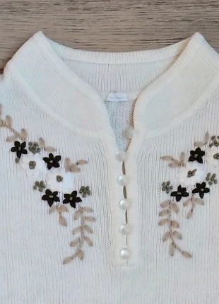 Pull brodé en acrylique, marca: Vintage Dressing, estado: Muito bom, tamanho: M / 38 / 10, €10.00, €11.20 inclui Proteção do Comprador